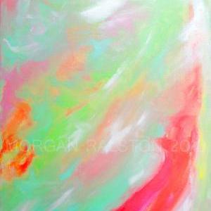 Original Acrylic Painting On Stretched Canvas -..