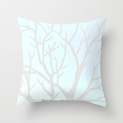 Throw Pillow Cover 16" X 16" Indoor - Winter Tree